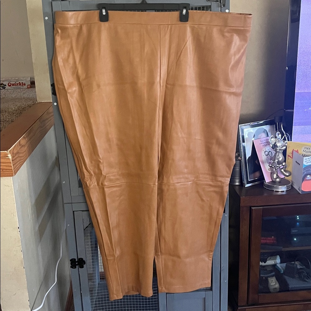 Sonoma Camel Faux Leather pants